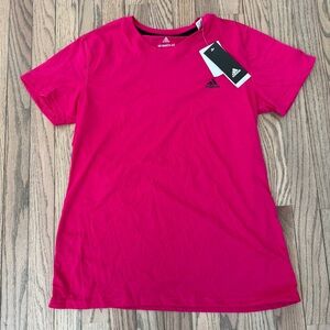 Adidas Women's ultimate 2.0 fuchsia pink Short Sleeve Top. NWT